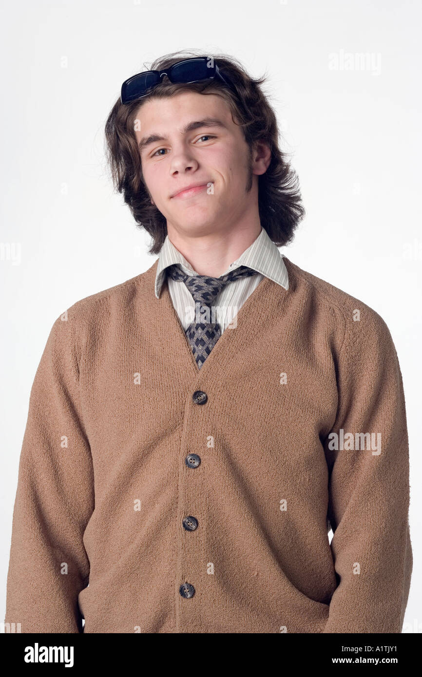 Portrait proud handsome young Cut Out Stock Images & Pictures - Alamy