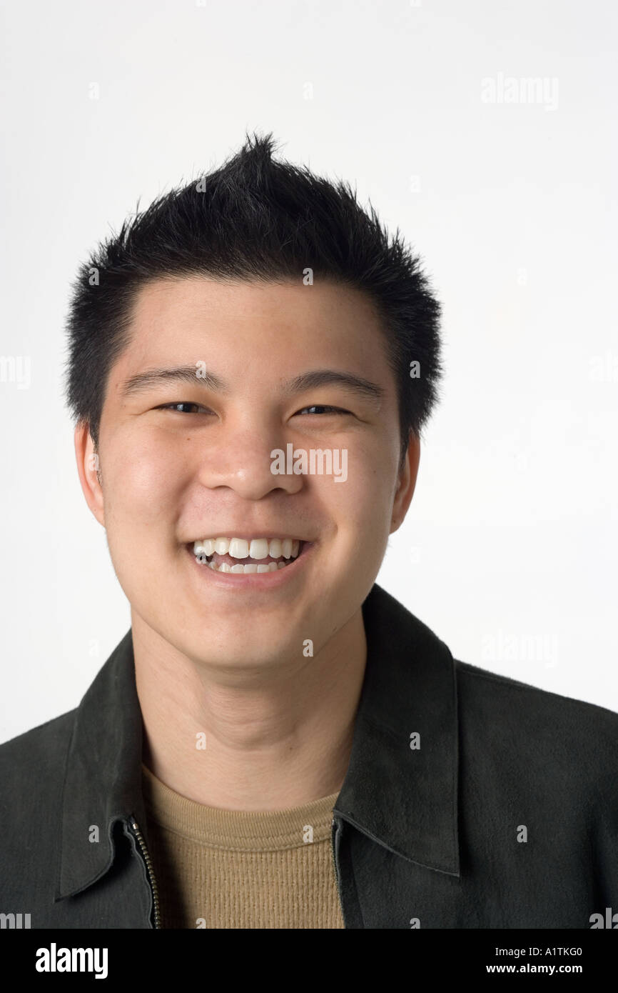 Portrait happy asian male Cut Out Stock Images & Pictures - Alamy
