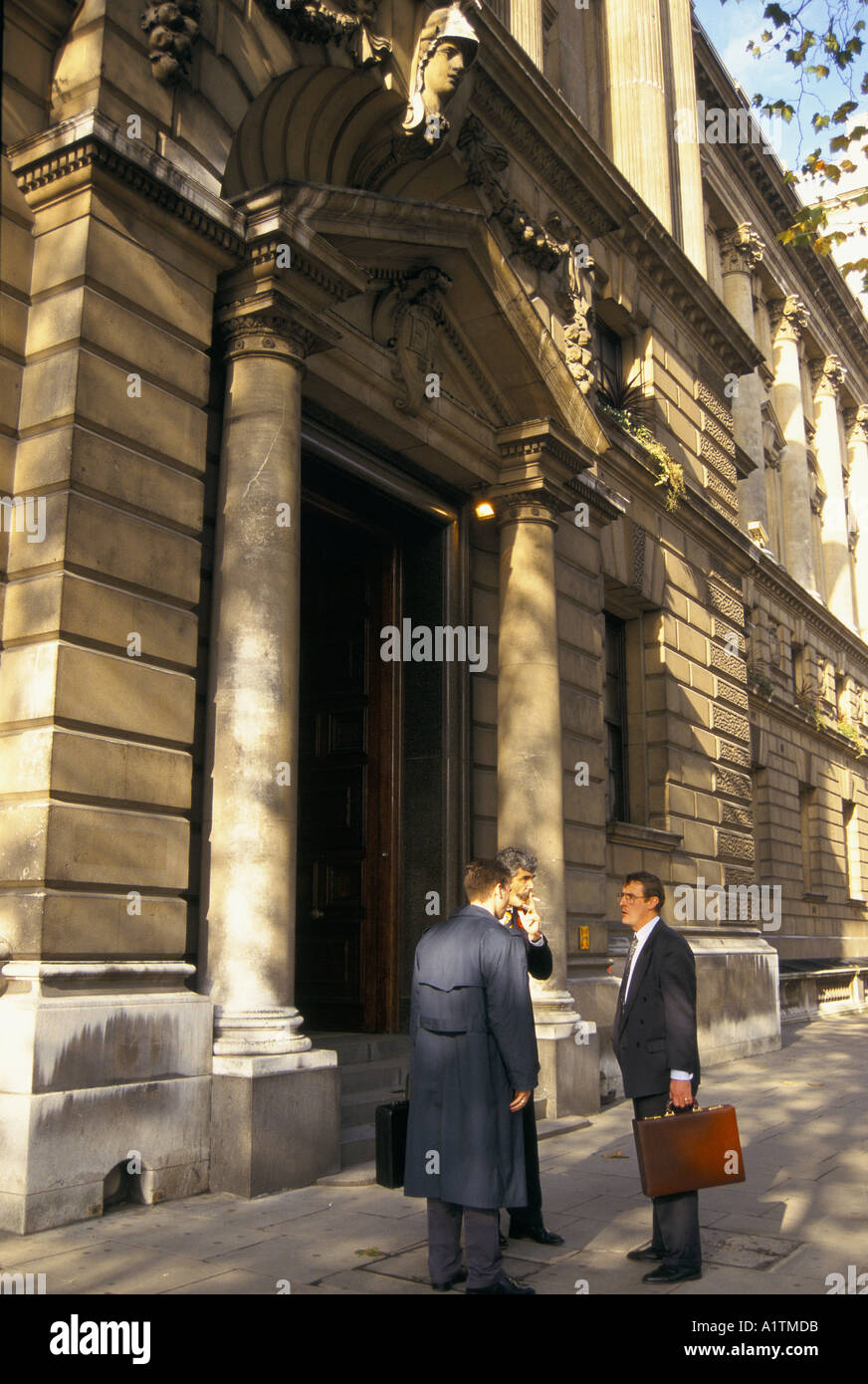 WHITEHALL 1995 THE TREASURY OFFICES LONDON Stock Photo