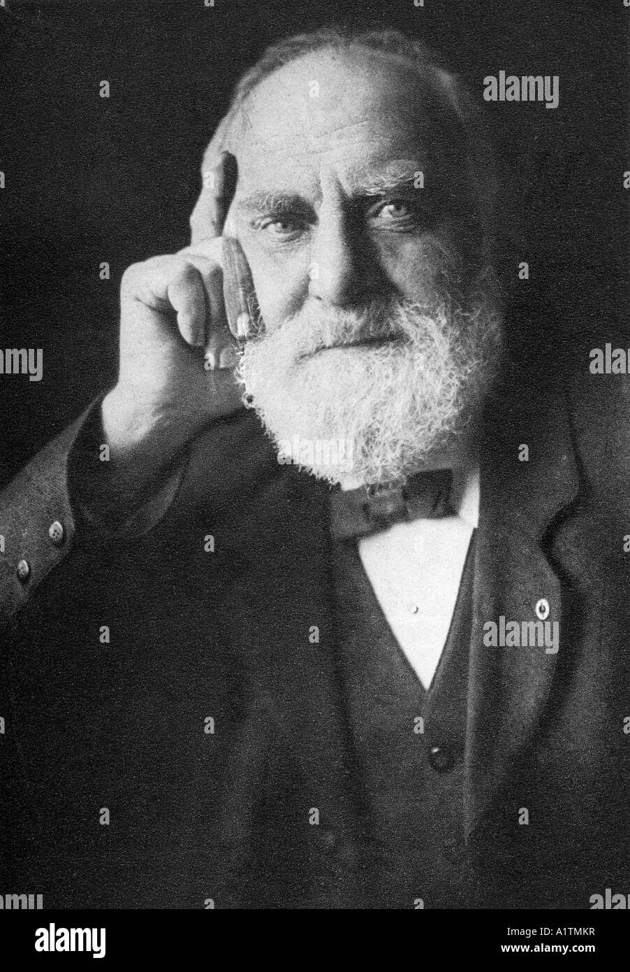 William T Stead,1849 - 1912. English journalist, publisher and social crusader. Stock Photo