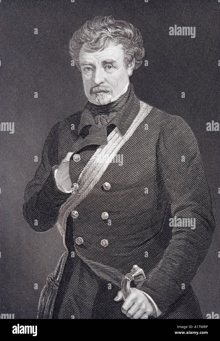 Field Marshal Colin Campbell, 1st Baron Clyde, 1792 - 1863. British Army officer. Stock Photo