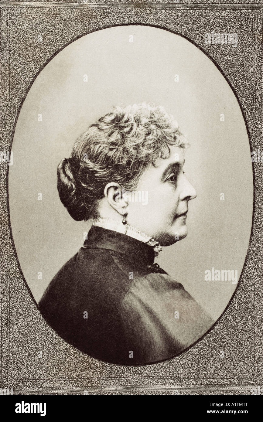 Caroline Lavinia Scott Harrison, known as Carrie, 1832 -1892.  First wife of President Benjamin Harrison VI Stock Photo