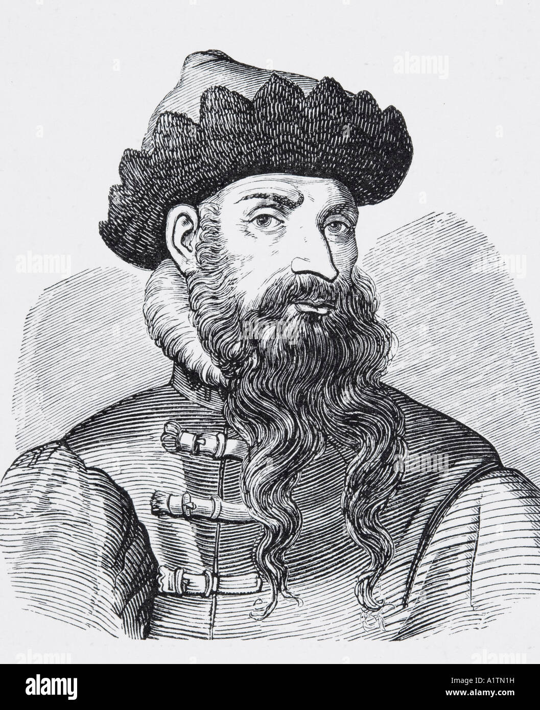 Johannes Gutenberg, c.1398 - 1468.  He introduced printing to Europe and invented mechanical moveable type. Stock Photo