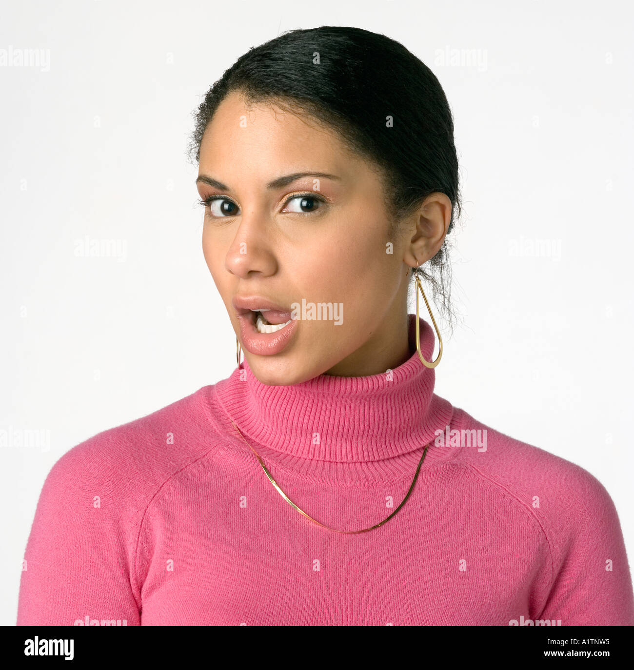 Attractive young mixed race woman hi-res stock photography and images ...