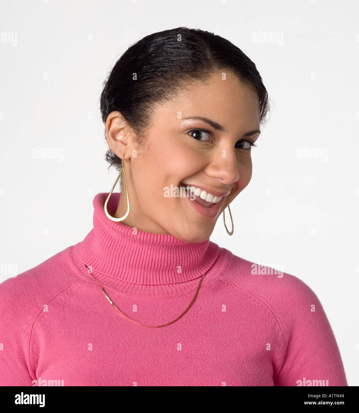 Portrait of a young mixed-race woman Stock Photo