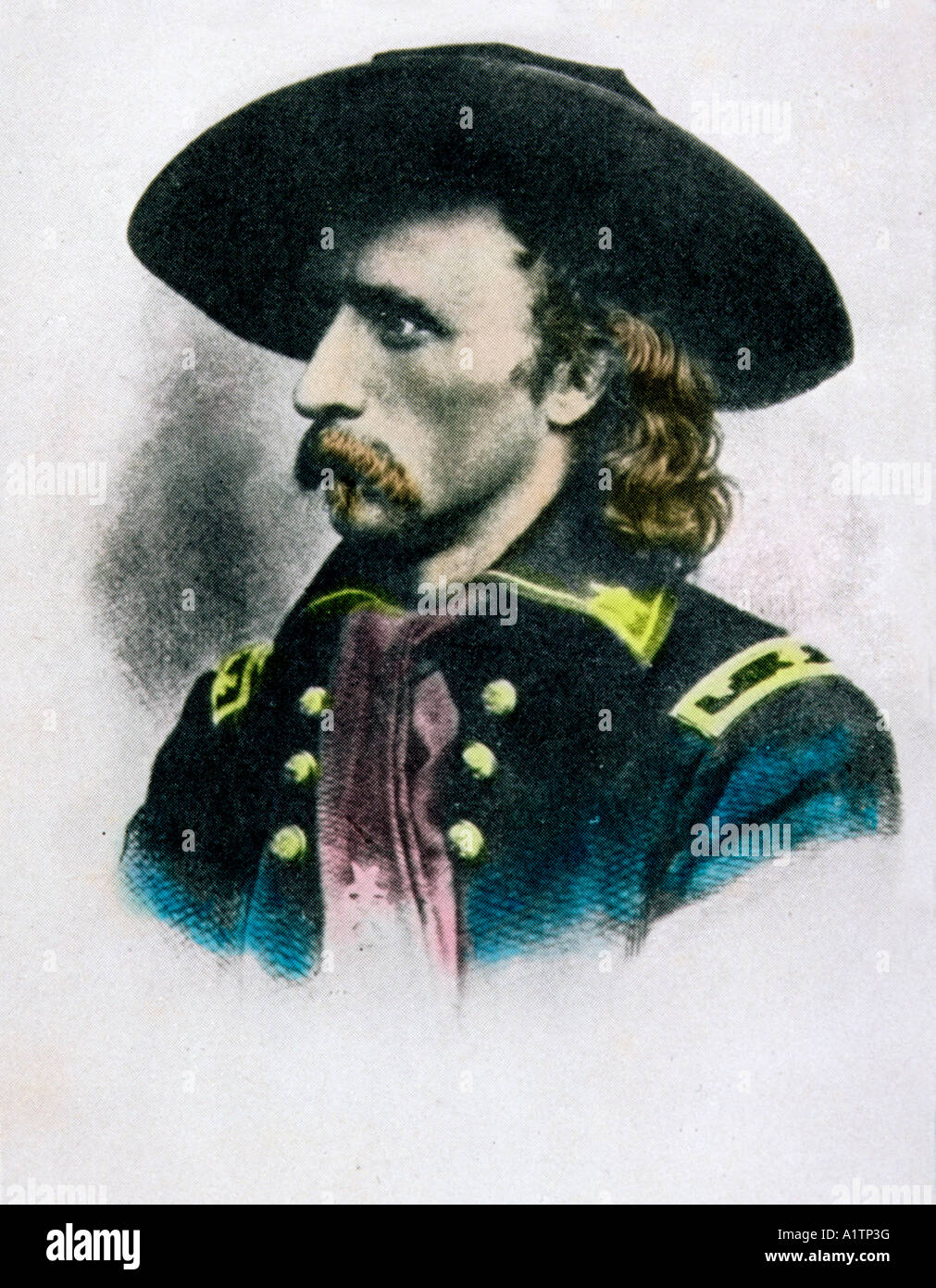 George Armstrong Custer, 1839 - 1876.  United States Army officer and cavalry commander. Stock Photo