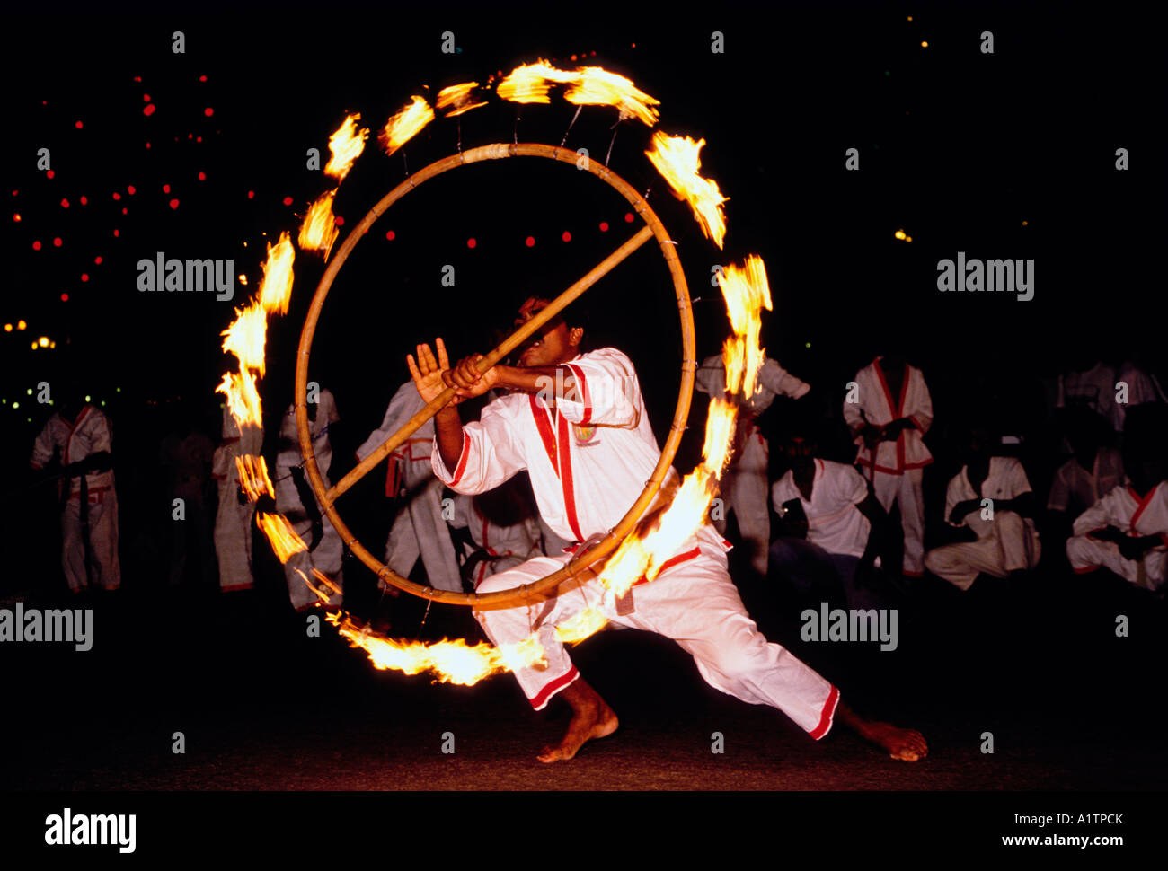 1, one, Malaysian, Indian, man, fire handler, Malaysia Fest, Kuala