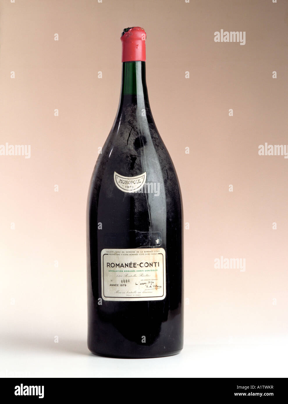 A 1979 bottle of Romanee conti made from grapes from the Burgundy ...