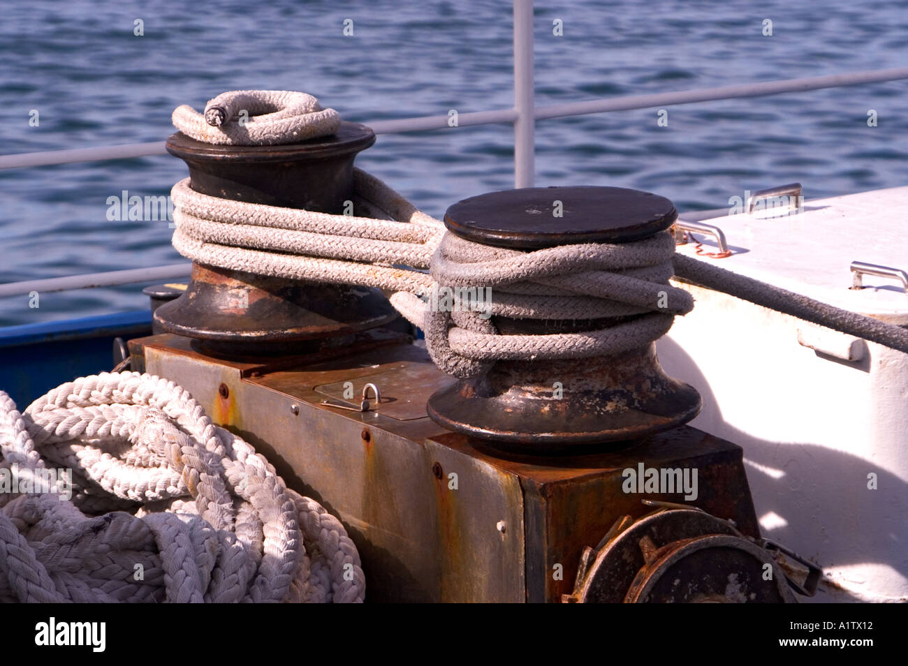 Capstan on Merchant Ship Stock Photo Alamy Capstan on Merchant Ship Stock Photo Alamy