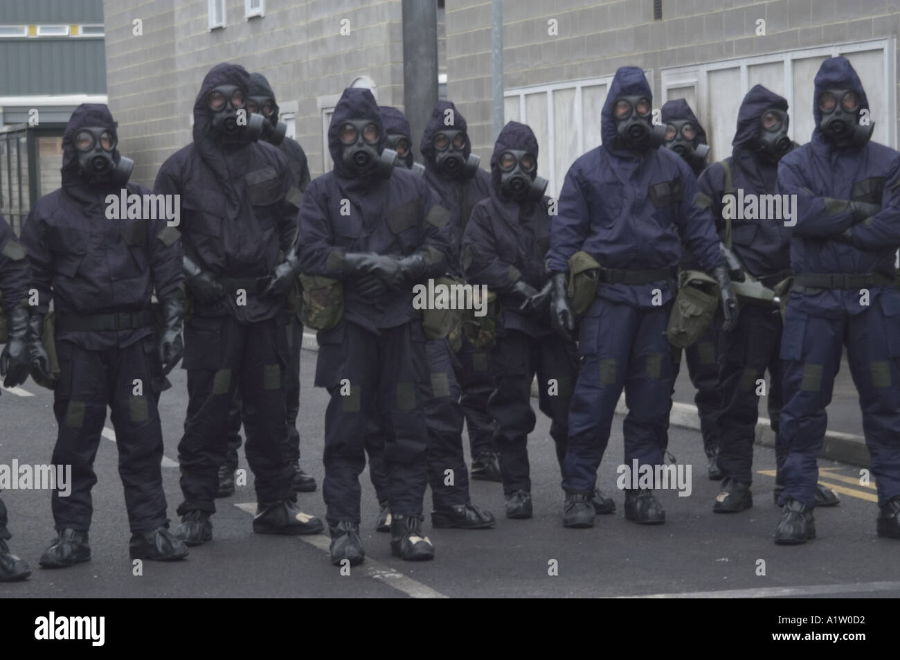 3388 UK Police CBRN Training Chemical Biological Nuclear Photos taken with consent of Police Stock Photo