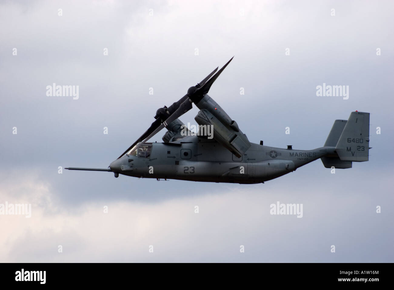 V22 Osprey first world production tilt rotor three 3 bladed prop Stock Photo 10333531 Alamy