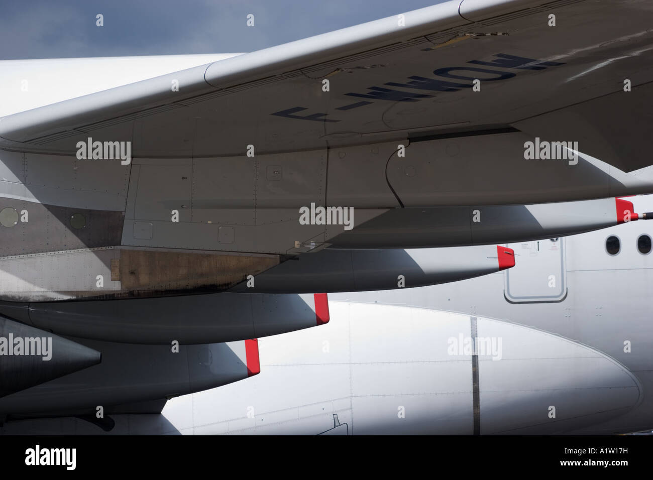 Airbus A380 Wing Section and Fuselage european passenger aircraft