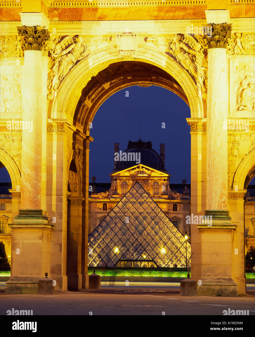 Arc de Triomphe du Carrousel Paris France Stock Photo