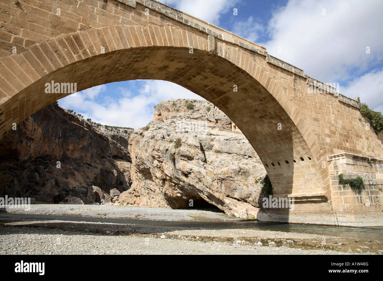 Septimus Severus Bridge, near Eskikale, Anatolia, Turkey Stock Photo