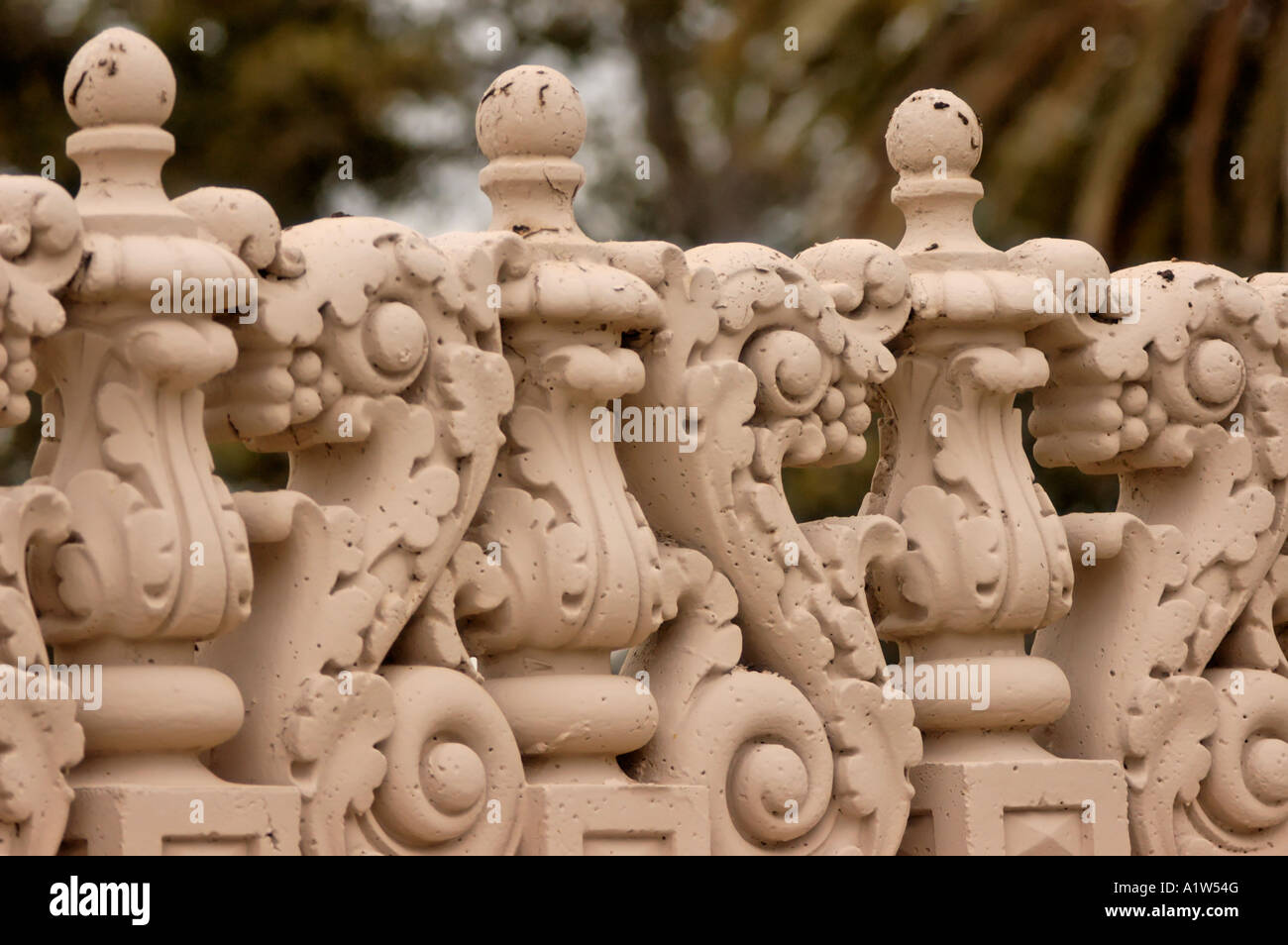 Decoration on the top of a wall in the Spanish Renaissance ...
