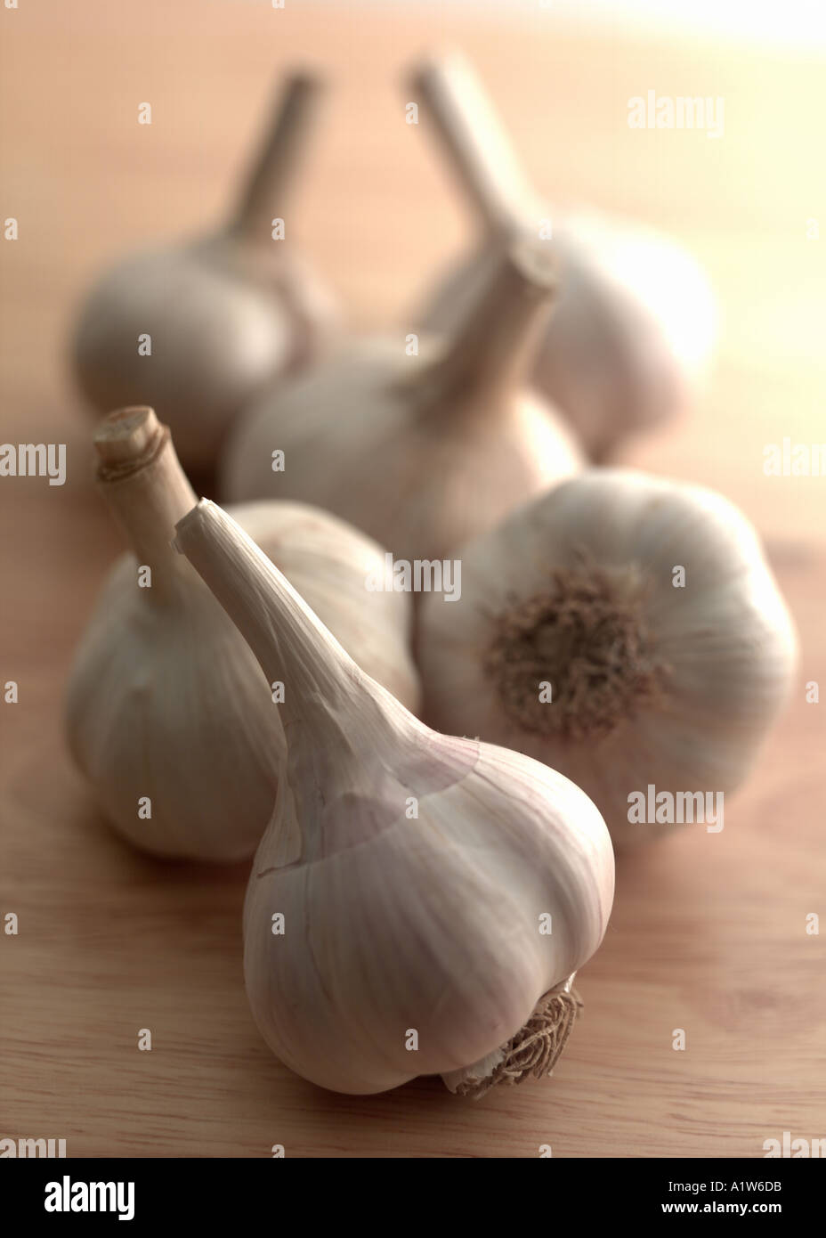 Whole Heads of Garlic Stock Photo Alamy