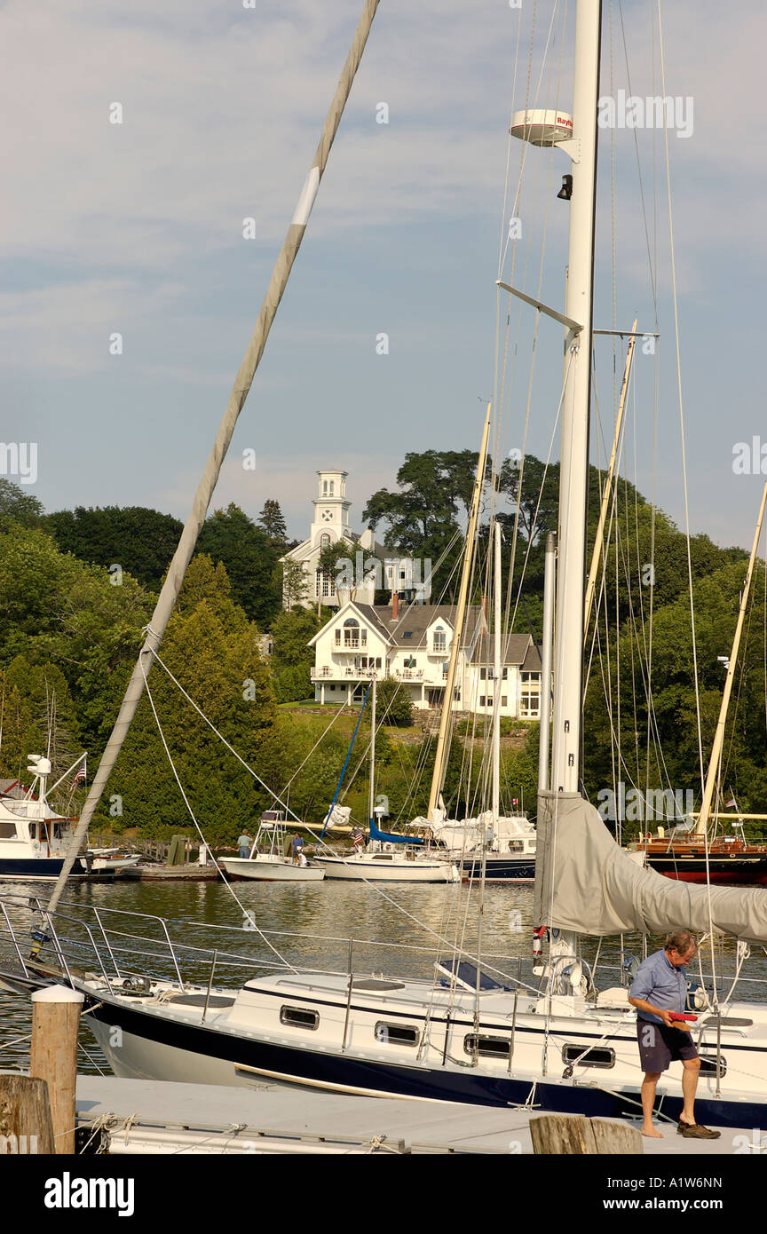 Harbor Rockport Maine USA Stock Photo - Alamy