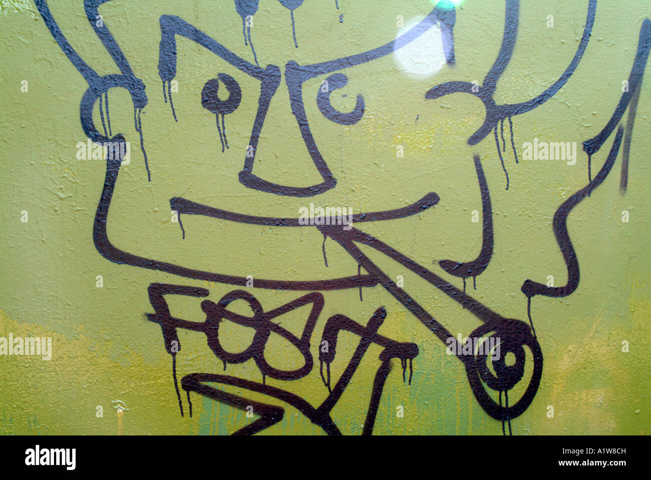 Graffiti in Dollis Hill, North West London Stock Photo