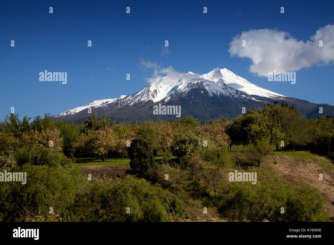 Volcano Calbuco, Lakes District, Chile Stock Photo Alamy