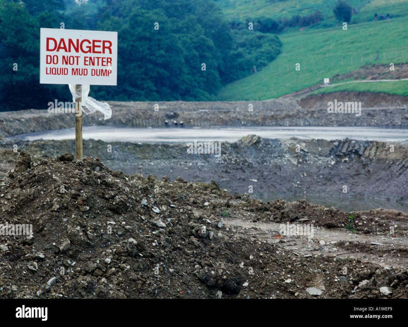 Liquid Mud Dump Stock Photo Alamy