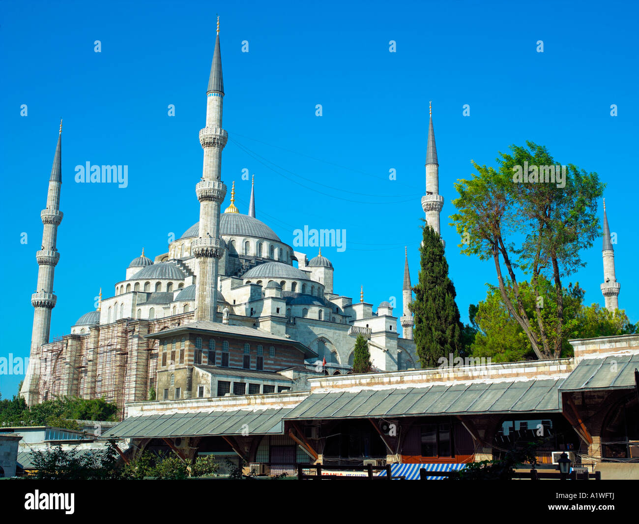 The Blue Mosque the biggest of all Ottoman Mosques in Istanbul Stock Photo