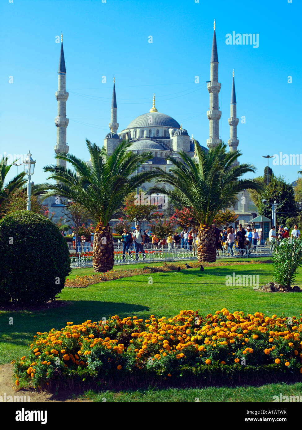 Sultanahmet Park and The Blue Mosque in Istanbul Stock Photo - Alamy