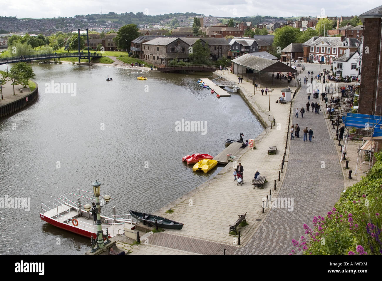 The Quay, Exeter Stock Photo Alamy