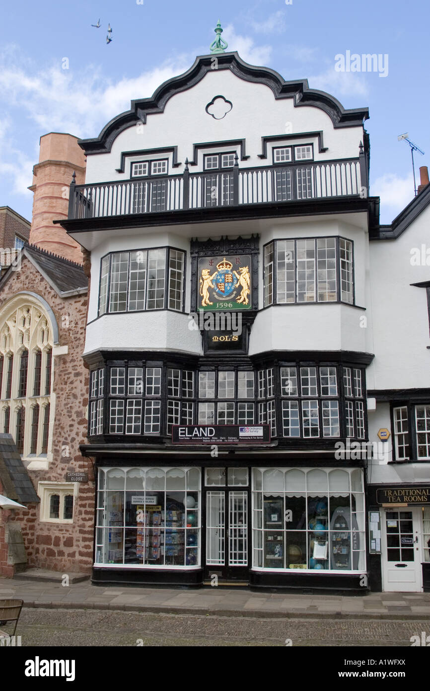 Mol's Coffee House, Cathedral Close, Exeter, UK Stock Photo