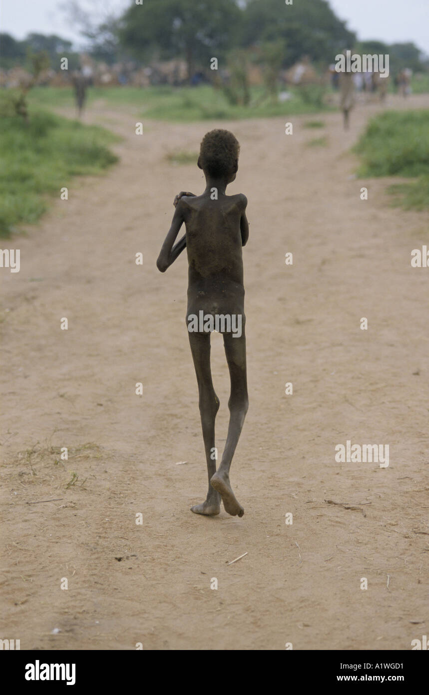Sudan nude SOUTH SUDAN AUGUST 1998 FAMINE AJIEP.NAKED THIN YOUNG BOY WALKING ALONG  TRACK Stock Photo - Alamy