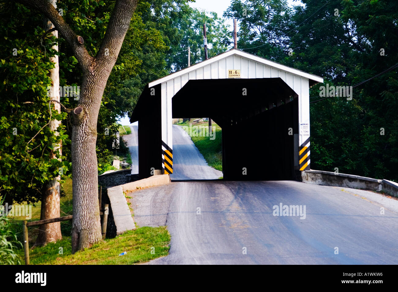 Eshelman's Mill Covered Bridge, a Paradise, PA Bridge Stock Photo - Alamy