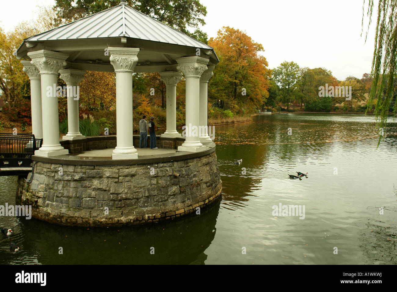 AJD54233, Atlanta, GA, Piedmont Park, gazebo Stock Photo Alamy