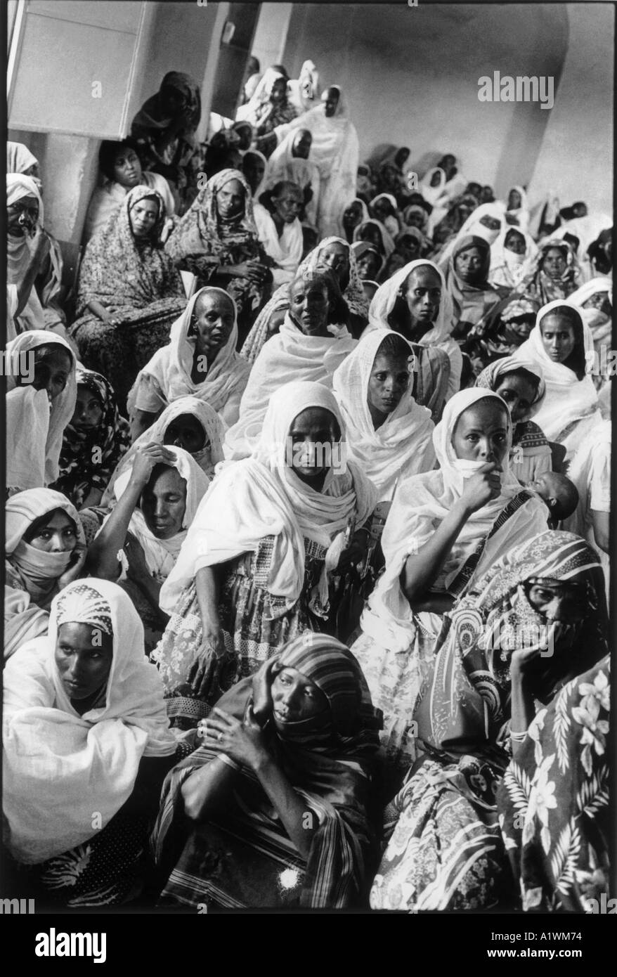 Eritrean women meet  to decide what should be in the constitution of their newly independent country Stock Photo