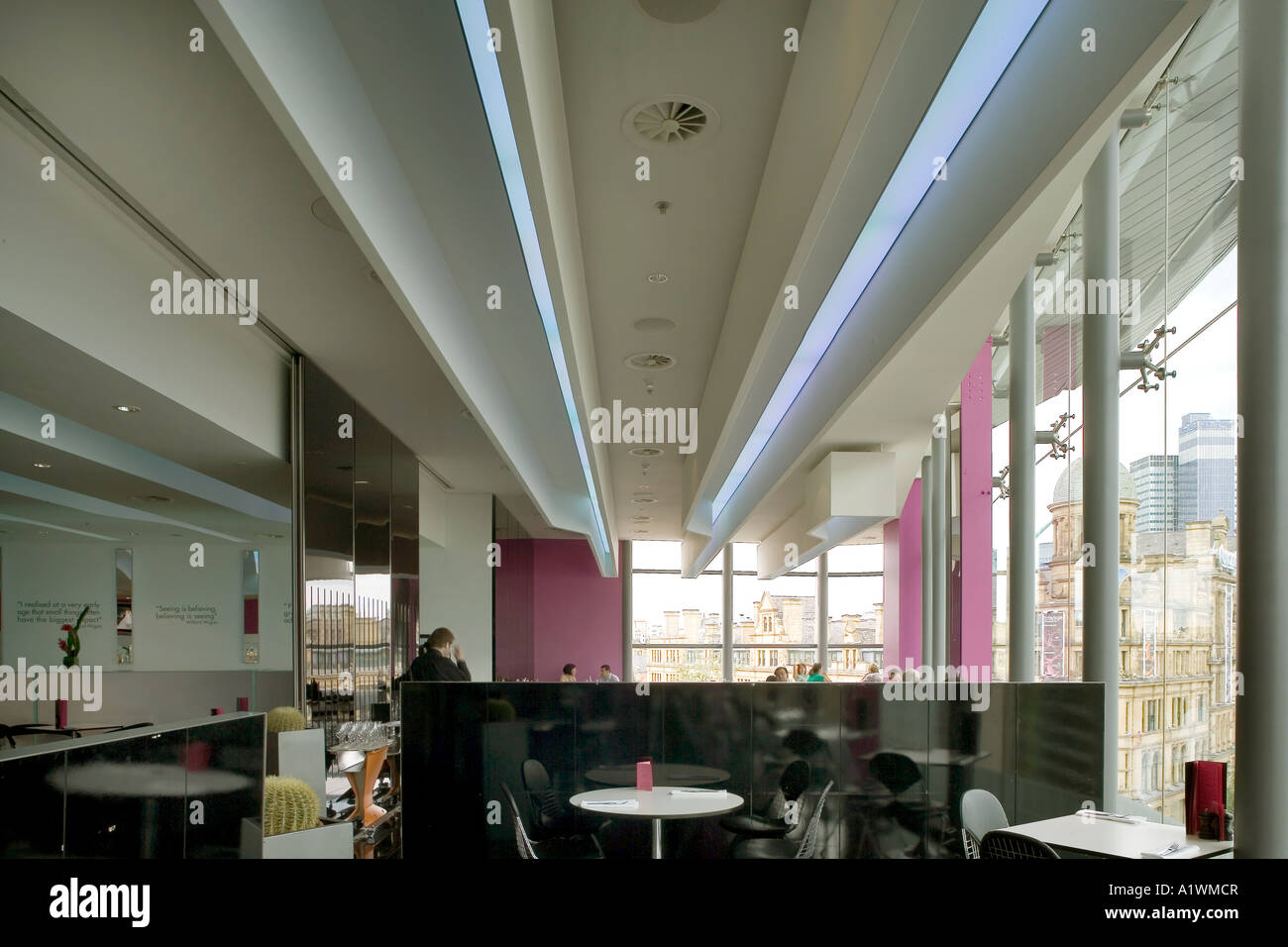 Harvey nichols manchester restaurant hires stock photography and