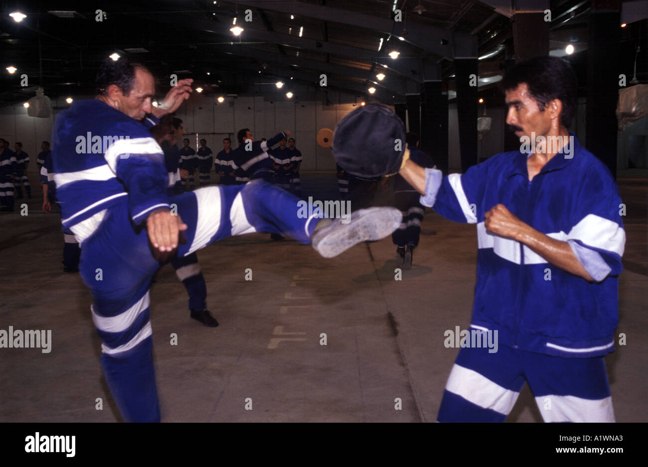 Iranians in Exile. People s Mojahedin of Iran Martial arts training