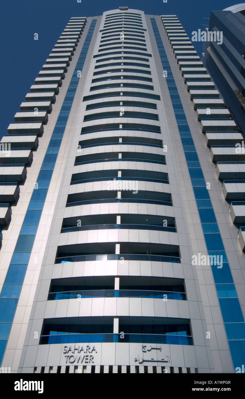 Sahara Tower Sheik Zayed Road Dubai Stock Photo Alamy sahara-tower-sheik-zayed-road-dubai-stock-photo-alamy