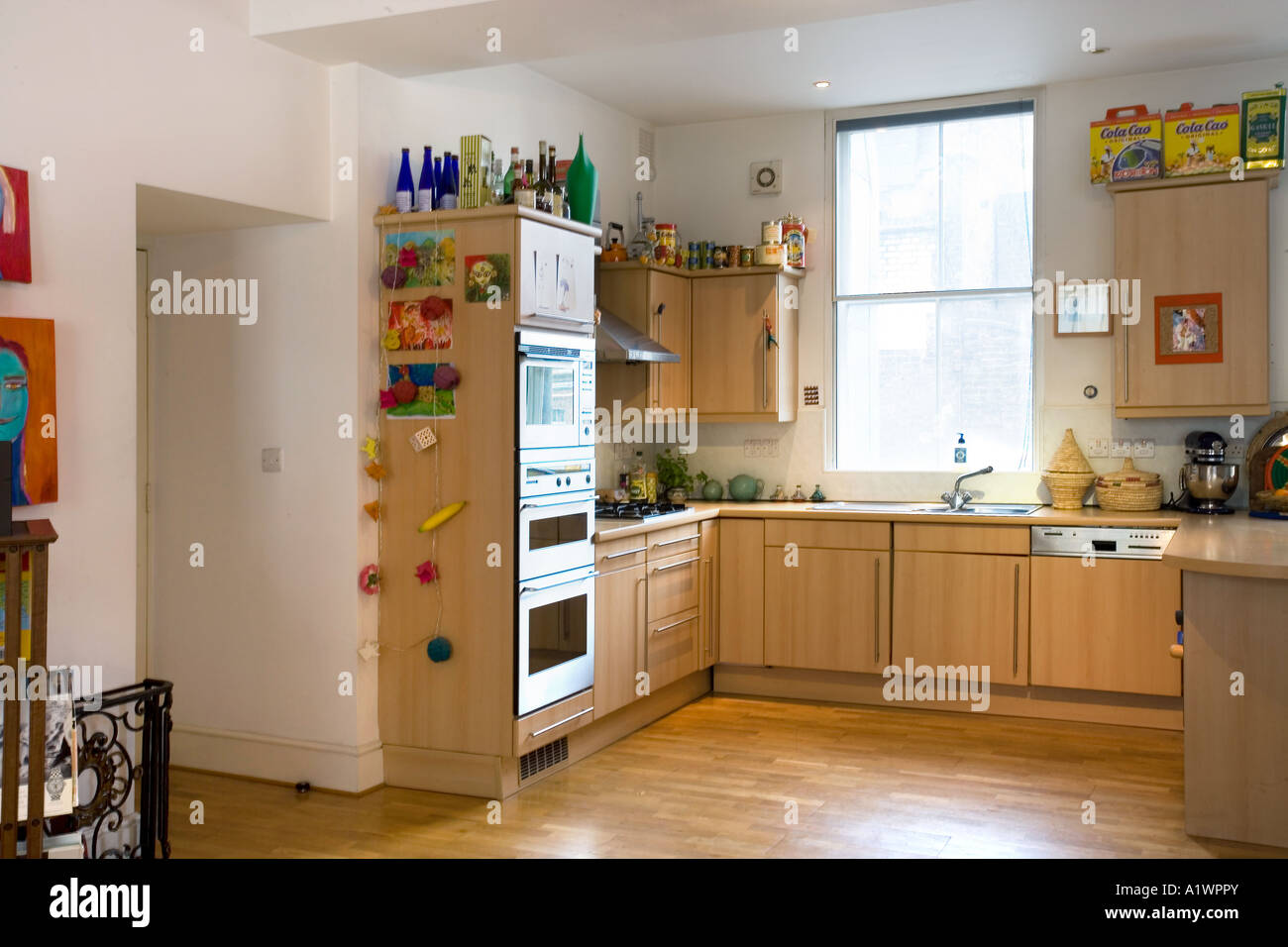 Designers own apartment, kitchen. Architect: Soho Sisters Stock Photo