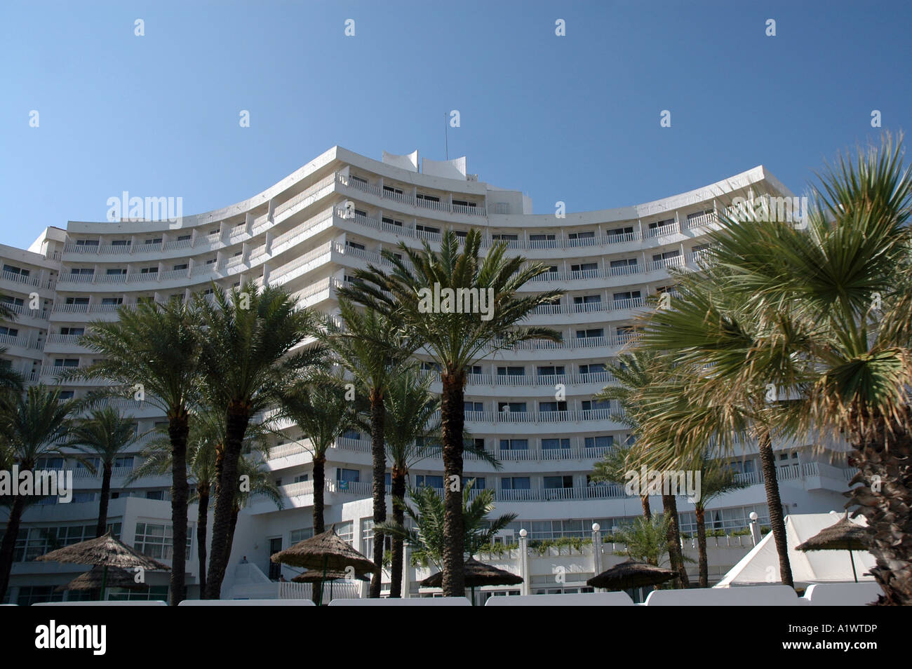 Hotel El Hana Beach in Sousse city in Tunisia Stock Photo