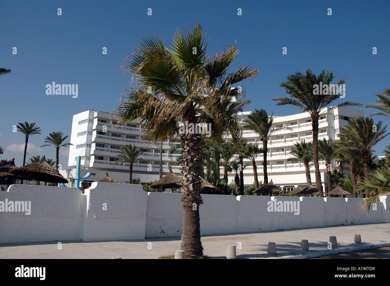 Hotel El Hana Residence in Sousse city in Tunisia Stock Photo
