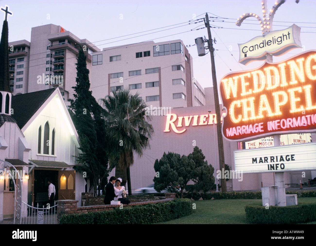 LAS VEGAS WEDDING CHAPEL NEVADA USA 1994 Stock Photo Alamy
