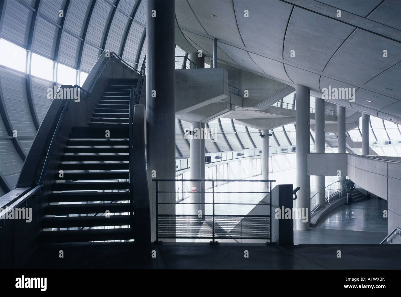Zenith Concert Hall and Exhibition Centre, Rouen. Interior stairs ...