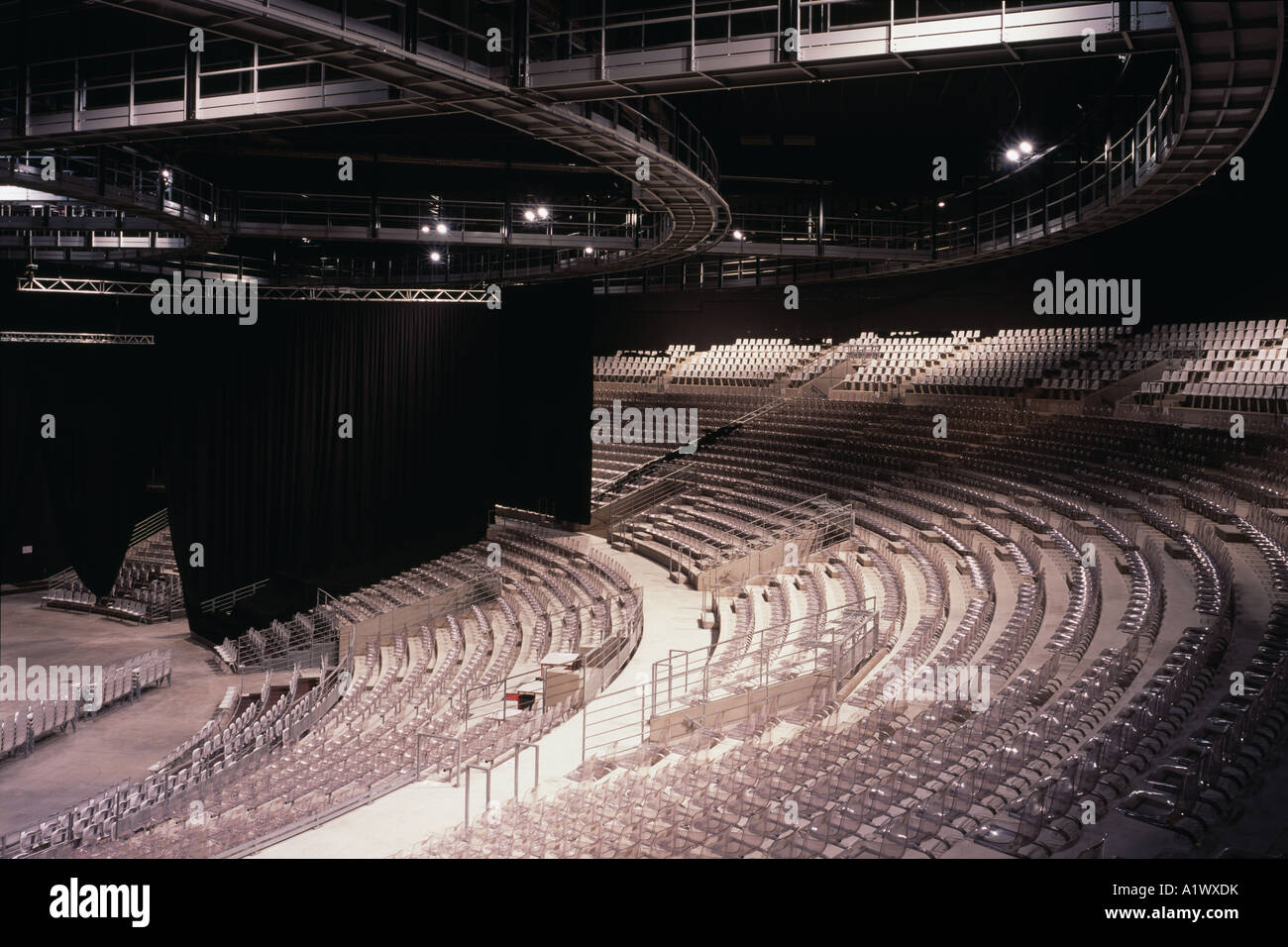 Zenith Concert Hall and Exhibition Centre, Rouen. Auditorium Architect: Bernard Tschumi Stock Photo