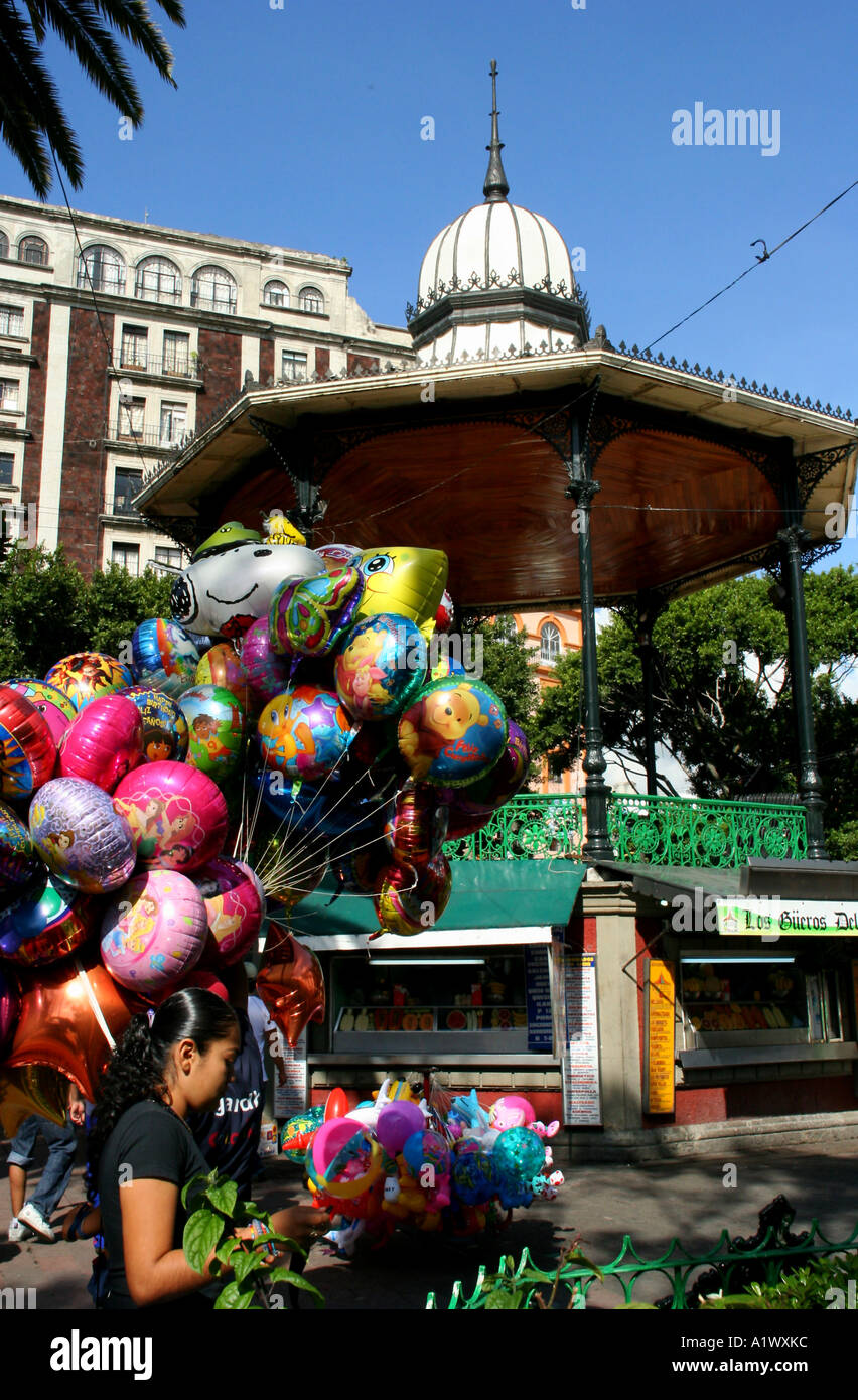 Balloons at the Plaza, Cuernavaca Stock Photo