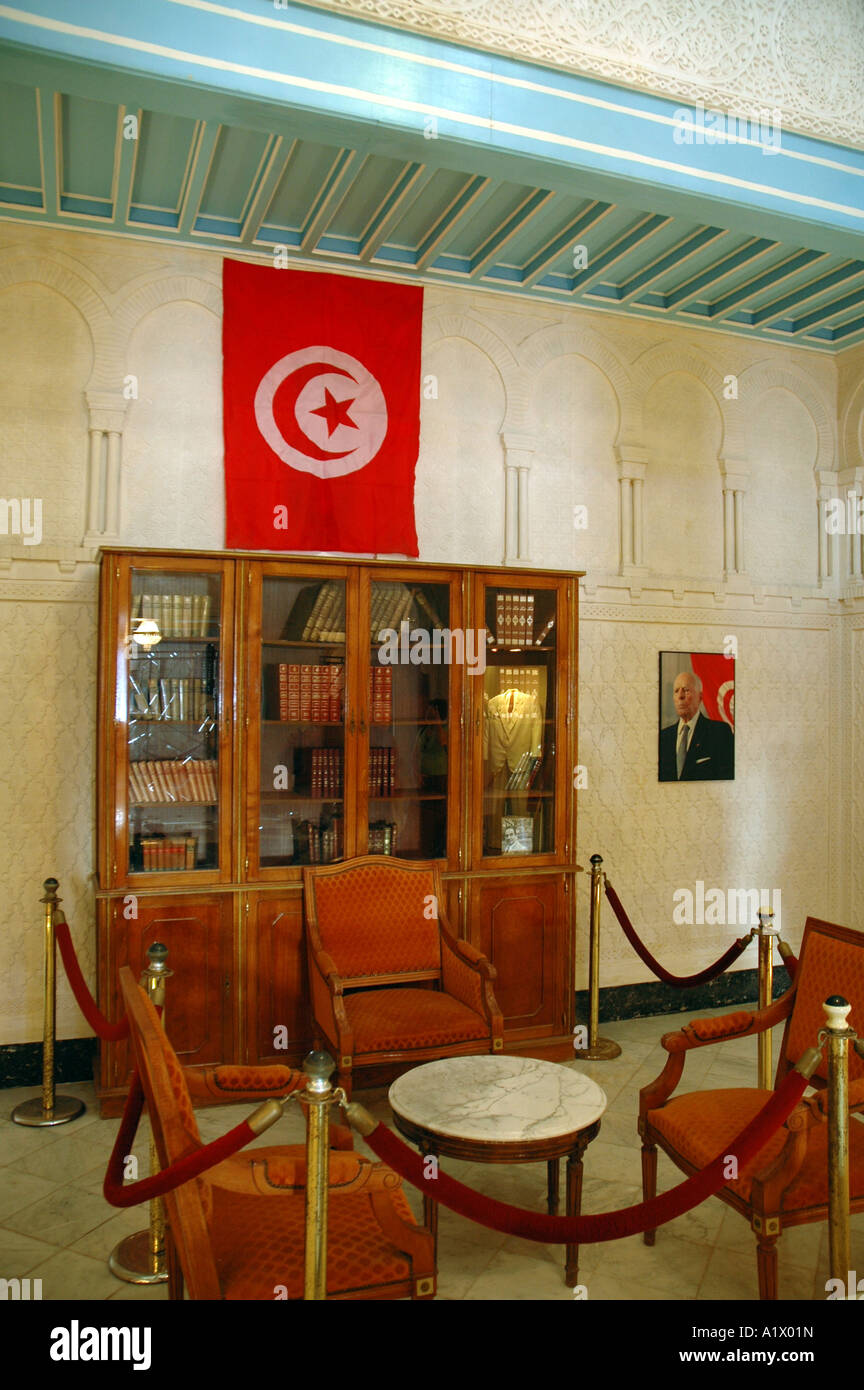 Mausoleum of the first tunisian president of the Republic of Tunisia Habib Bourguiba and his family in Monastir, Tunisia Stock Photo
