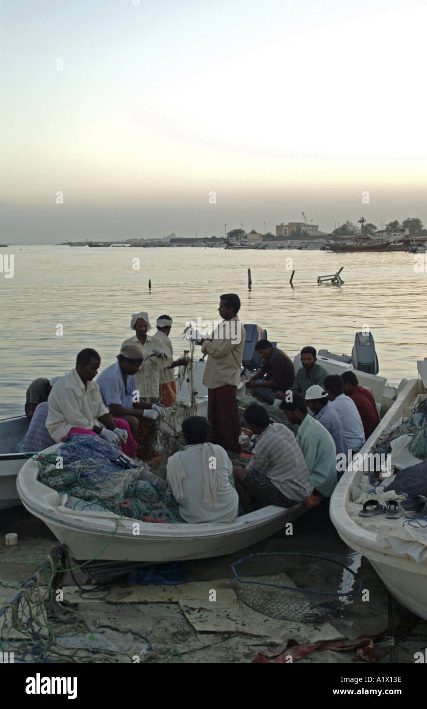 Crab Fishing Abu Dhabi UAE Stock Photo Alamy