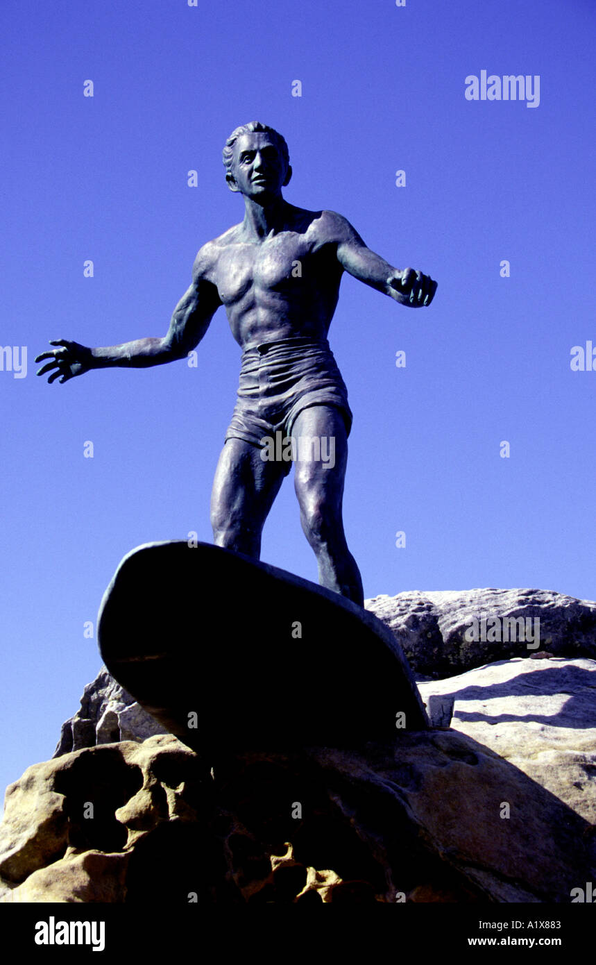Duke Kahanamoku statue Stock Photo
