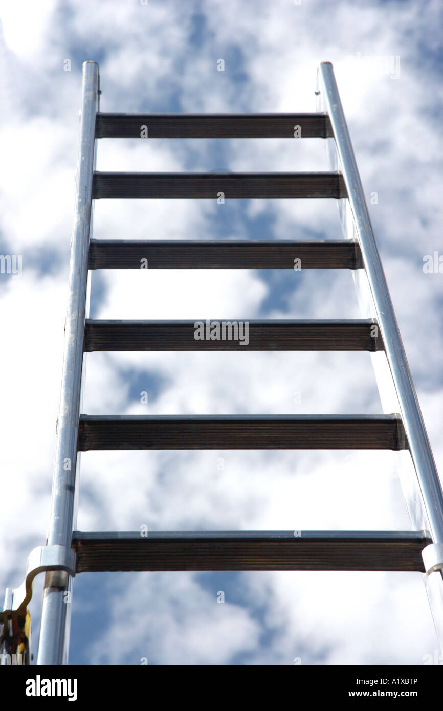 ladders rise up to the sky Stock Photo