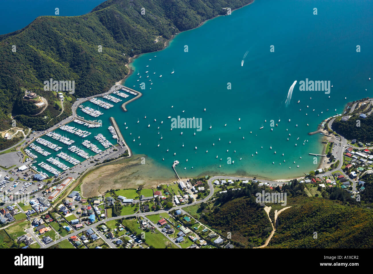 Waikawa Marina Waikawa Marlborough Sounds South Island New Zealand
