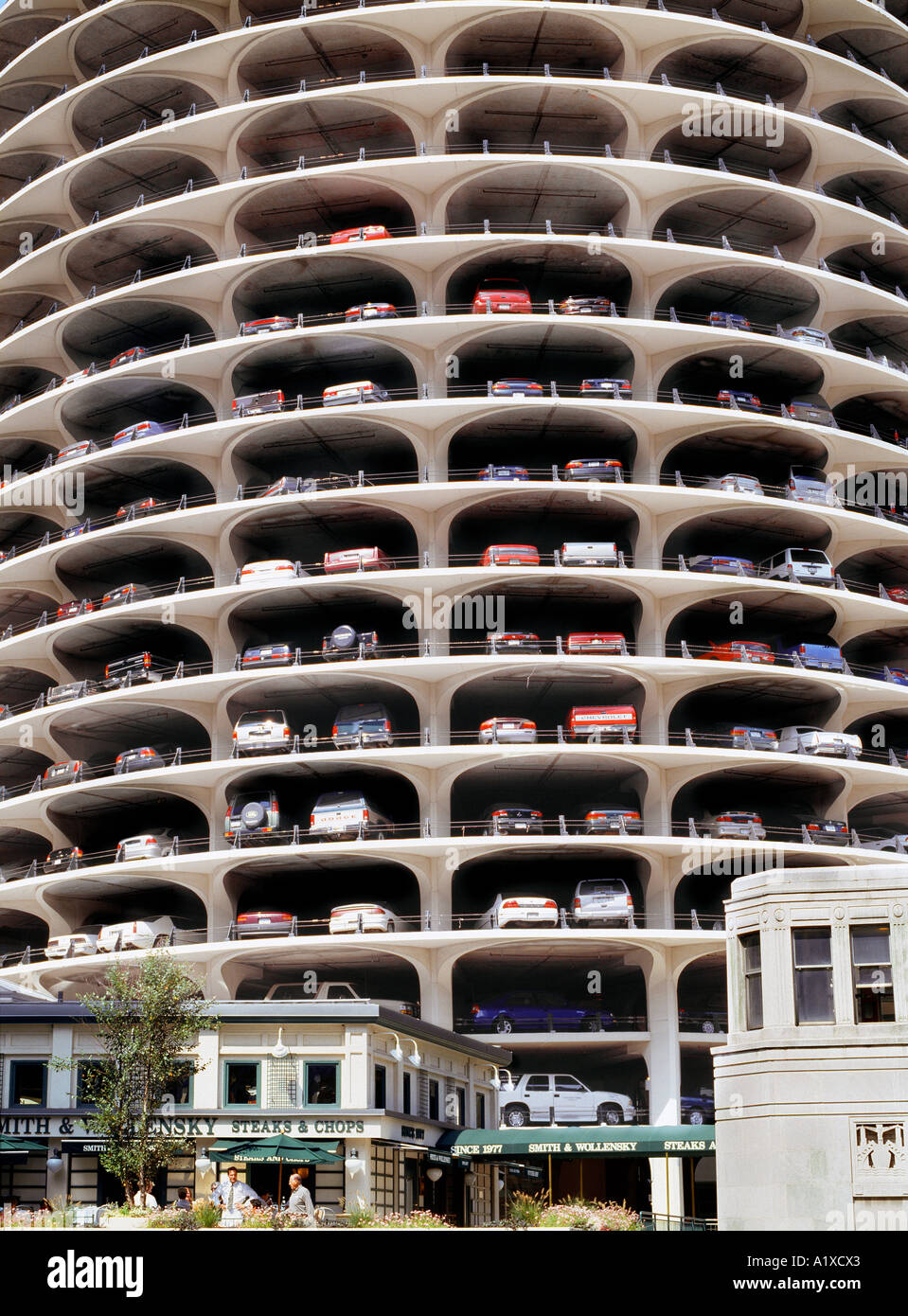 Large Parking Garage, Chicago, United States Stock Photo - Alamy