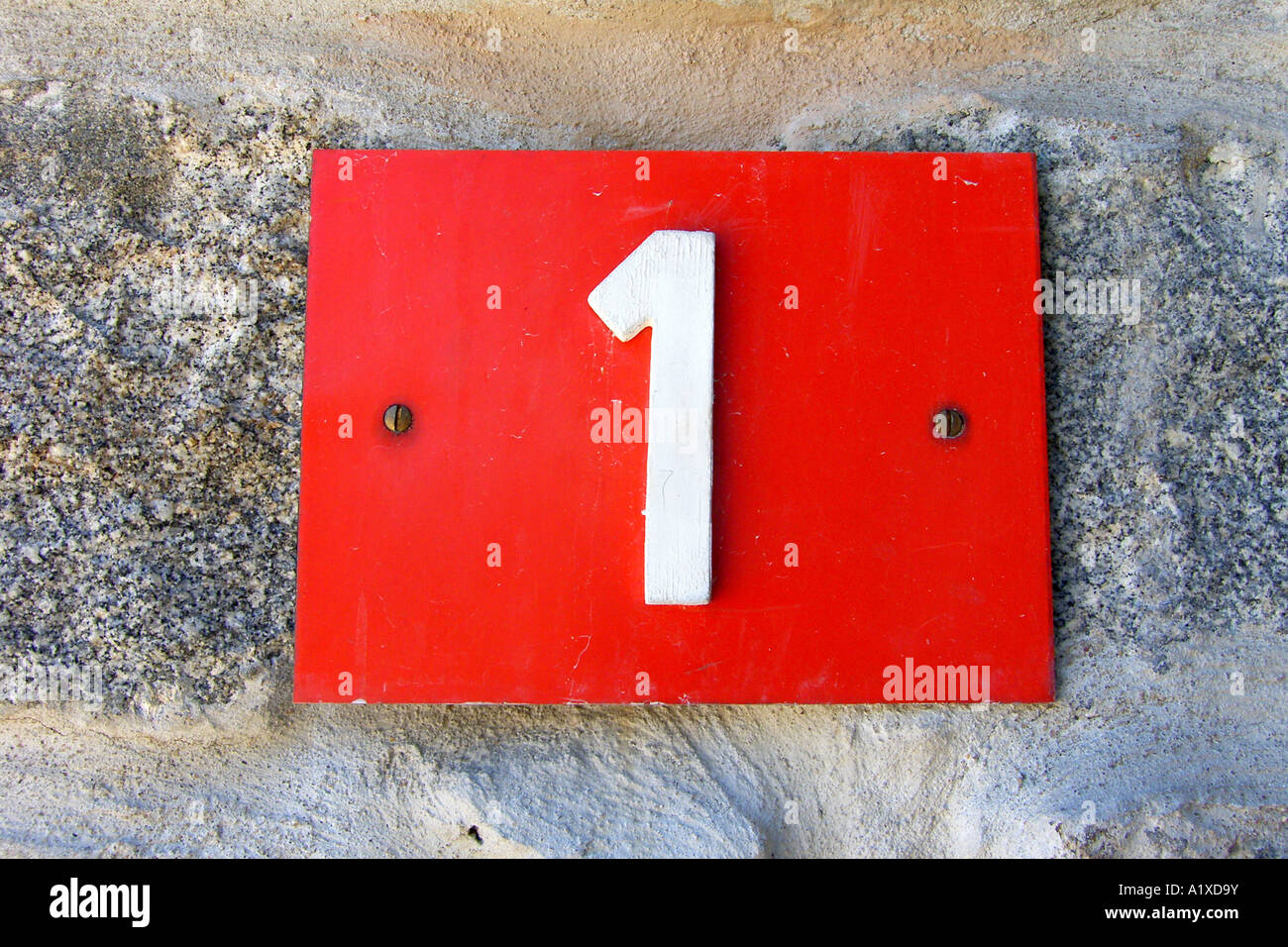 house number one Stock Photo - Alamy