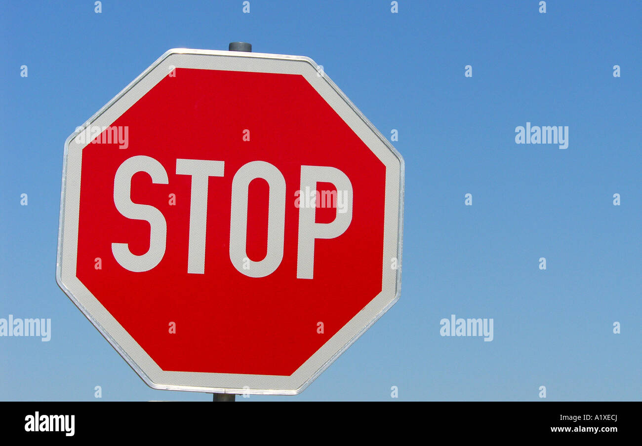 stop sign Stock Photo